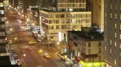 Timelapse Traffic At Night On 8Th Ave