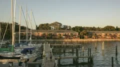 Timelapse Sundown Harbor