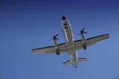 Airplane Approaching For Touchdown