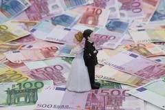 Bridal Couple And Money