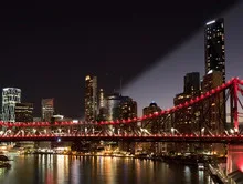 Brisbane Skyline night and twilight