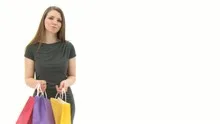 Beautiful Woman with shopping bags