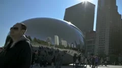 Hdr Timelapse Chicago Cloud Gate Close-Up