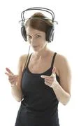 Woman With Headphones