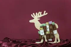 Euro Bills In Advent Calendar