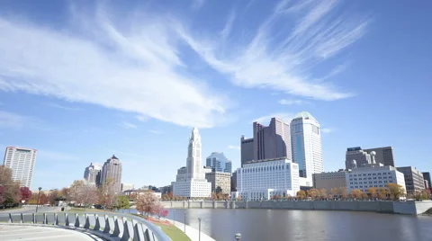 Time Lapse Columbus Skyline