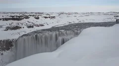 4K Time Lapse Close Up Dettifoss Waterfall