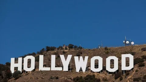 4K Time Lapse Hollywood Sign