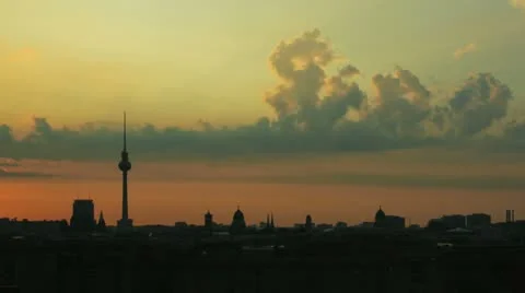 Sunrise Berlin Skyline