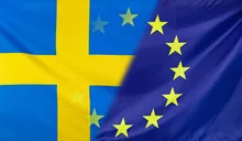European Flag merged with Flag of Sweden