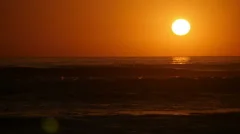 Slowmotion Waves At Sunset