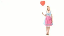 Woman in Dirndl with Balloon