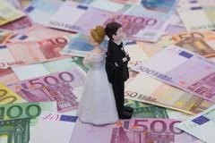 Bridal Couple And Money