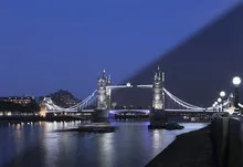 London Tower Bridge twilight transition