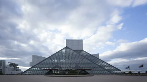 Time Lapse Zoom Out Cleveland Rock &Amp; Roll Hall Of Fame