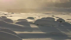 Waves Of Snow Bumps In Winter