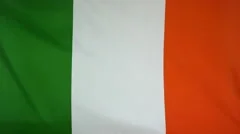Republic Of Ireland Flag Real Fabric Close Up 4K