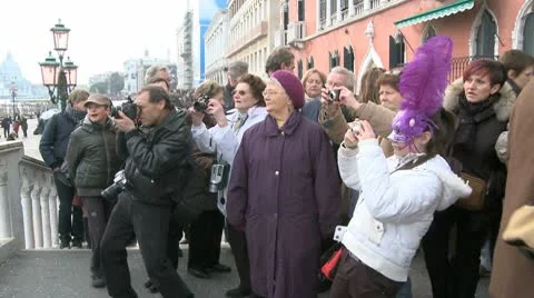 Four Colorful Ladies With Photographers