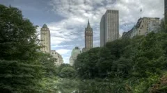 Hdr Timelapse Central Park With Skylin