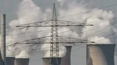 Power Plant With Huge Cooling Towers
