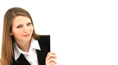 Surprise Appearance Woman Signboard