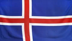 Iceland Flag Real Fabric