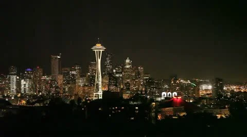 Seattle Skyline Night