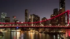 4K Time Lapse Brisbane Story Bridge