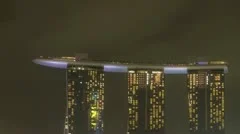 Singapore Marina Bay At Night Zoom-Out