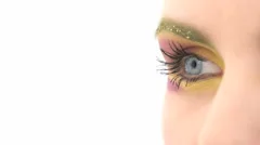 Woman Batting Eyelashes