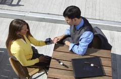 Woman Measuring Her Pulse