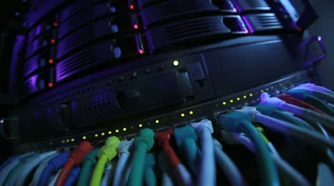 Server Rack Blue Toned