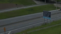 Time Lapse Kansas City Traffic Tilt Pan Shot Traffic To Skyline