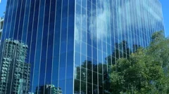 Tmelapse Skyscraper Cloud Reflections