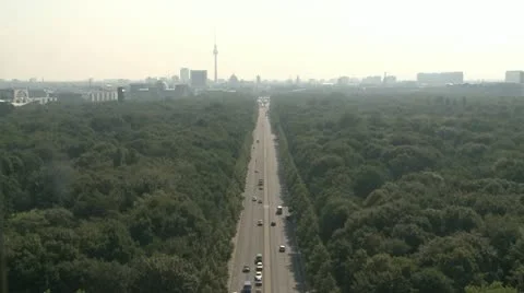 Aerial Berlin Cityscape