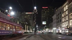 4K Time Lapse Zoom Out New Orleans Canal Street