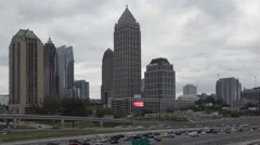 Time Lapse Zoom Out Atlanta Skyline