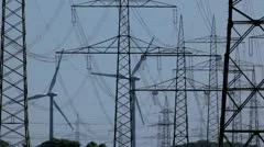 Wind Turbine And Power Lines
