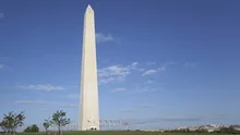 4K Time lapse Washington Memorial with copy space right