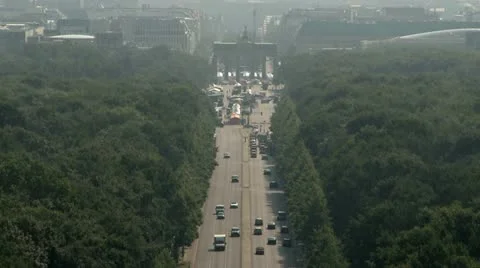 Aerial Berlin Cityscape