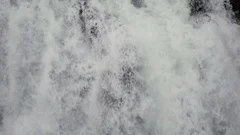 Slowmotion Gullfoss Waterfall Close Up