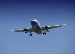 Airplane Approaching For Touchdow