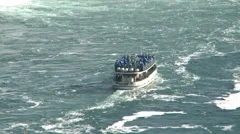 The Boat Maid Of Mist In The Middle Of The Niagara Falls