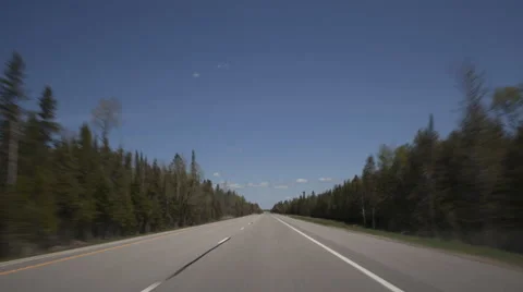 4K Hyperlapse Time Lapse Highway Zoom