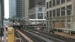 Elevated Train In Chicago