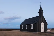 Black Church of Budir in Iceland