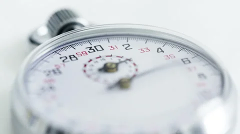 4K Time Lapse Zoom In Stopwatch