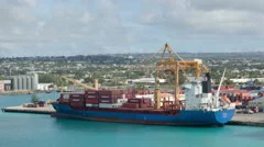 4K Timelapse Cargo Ship Loading
