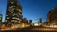 4K Time Lapse St. Louis Old Court House Pan Shot