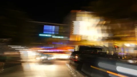 Miami Beach Blurred Drive By